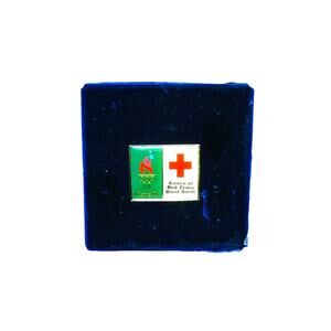 American Red Cross Blood Donor Lapel Brass Pin Atlanta Centennial Olympics 1996